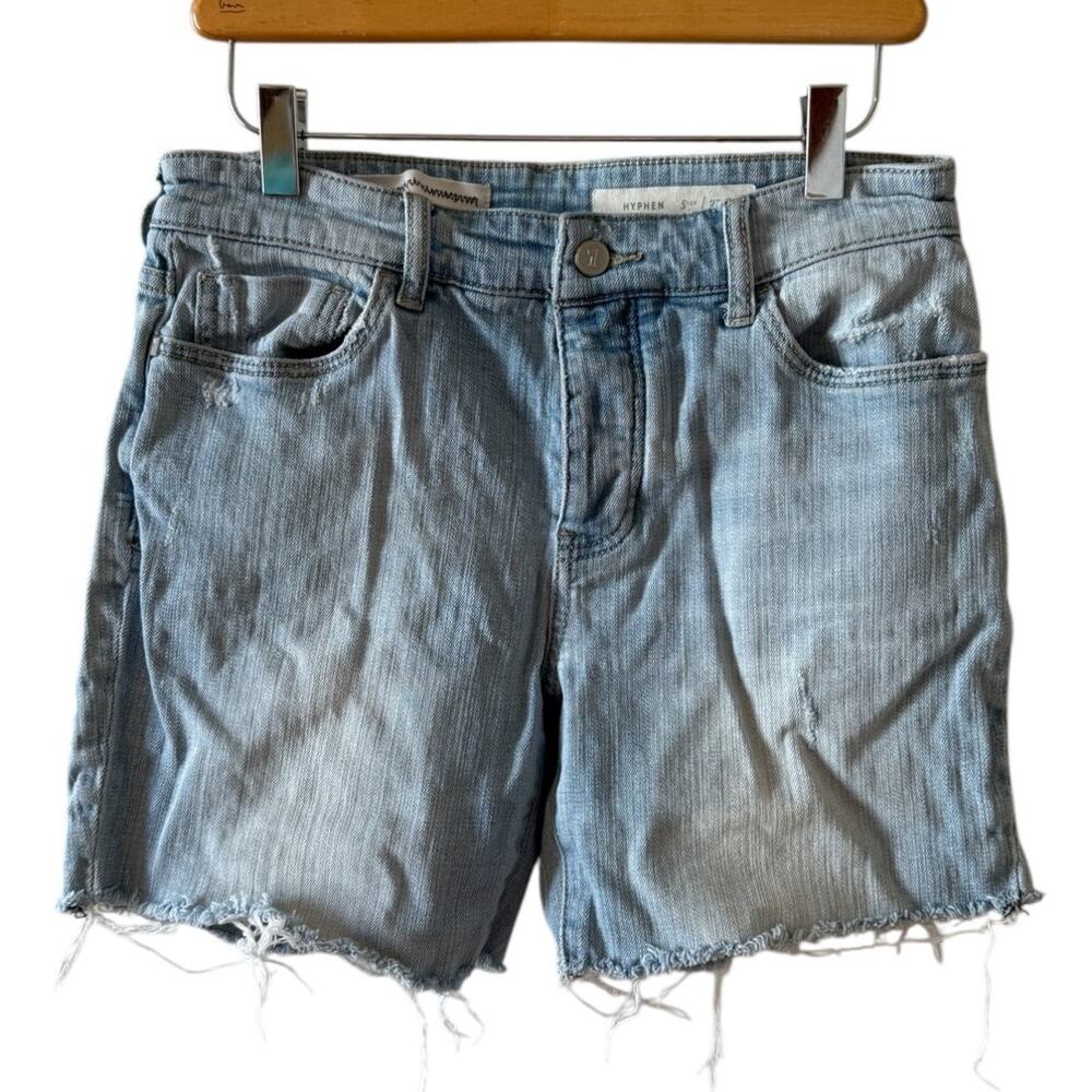 Anthropologie Pilcro cut off denim Jean Shorts light wash 27